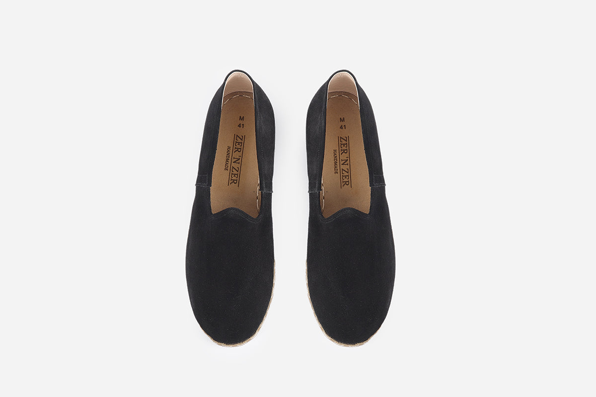 Stylish men's Nocturne suede loafers, offering a sophisticated dark hue and expert handcrafting from Turkey.