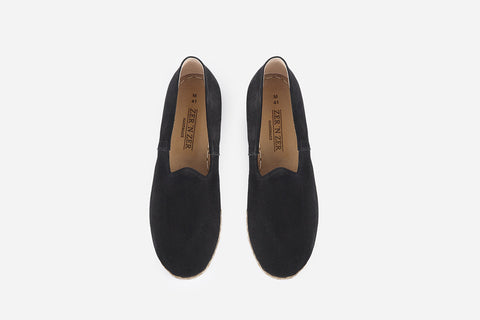 Stylish men's Nocturne suede loafers, offering a sophisticated dark hue and expert handcrafting from Turkey.